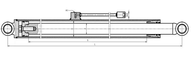 Scissor Fork Aerial Work Vehicle Lifting Hydraulic Cylinder