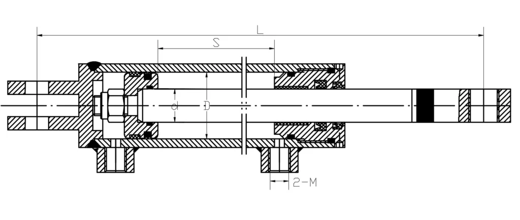 Scissor Fork Aerial Work Vehicle Steering Hydraulic Cylinder