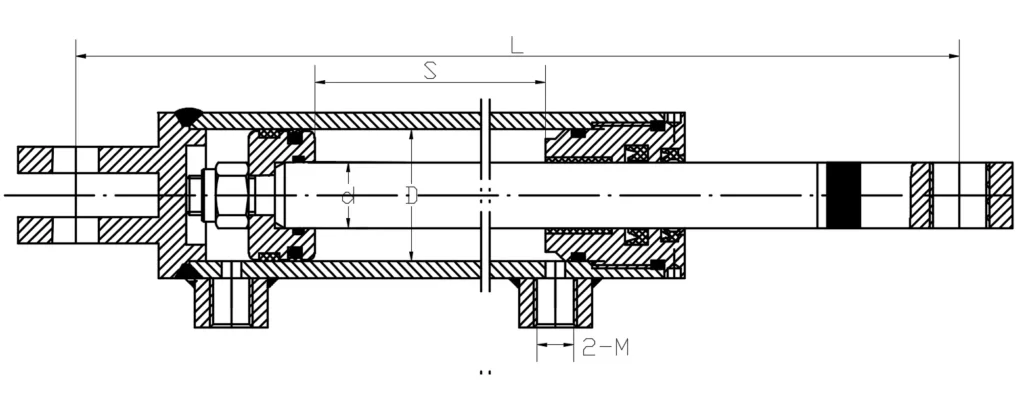 Scissor Fork Aerial Work Vehicle Steering Hydraulic Cylinder