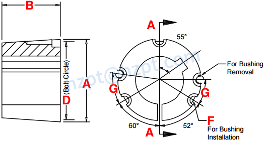 5050 Taper Lock Bushings