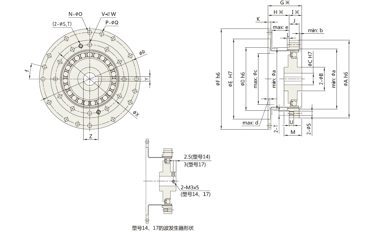 SF/SG-A Series Harmonic Drive (Strain Wave Gear Reducer)