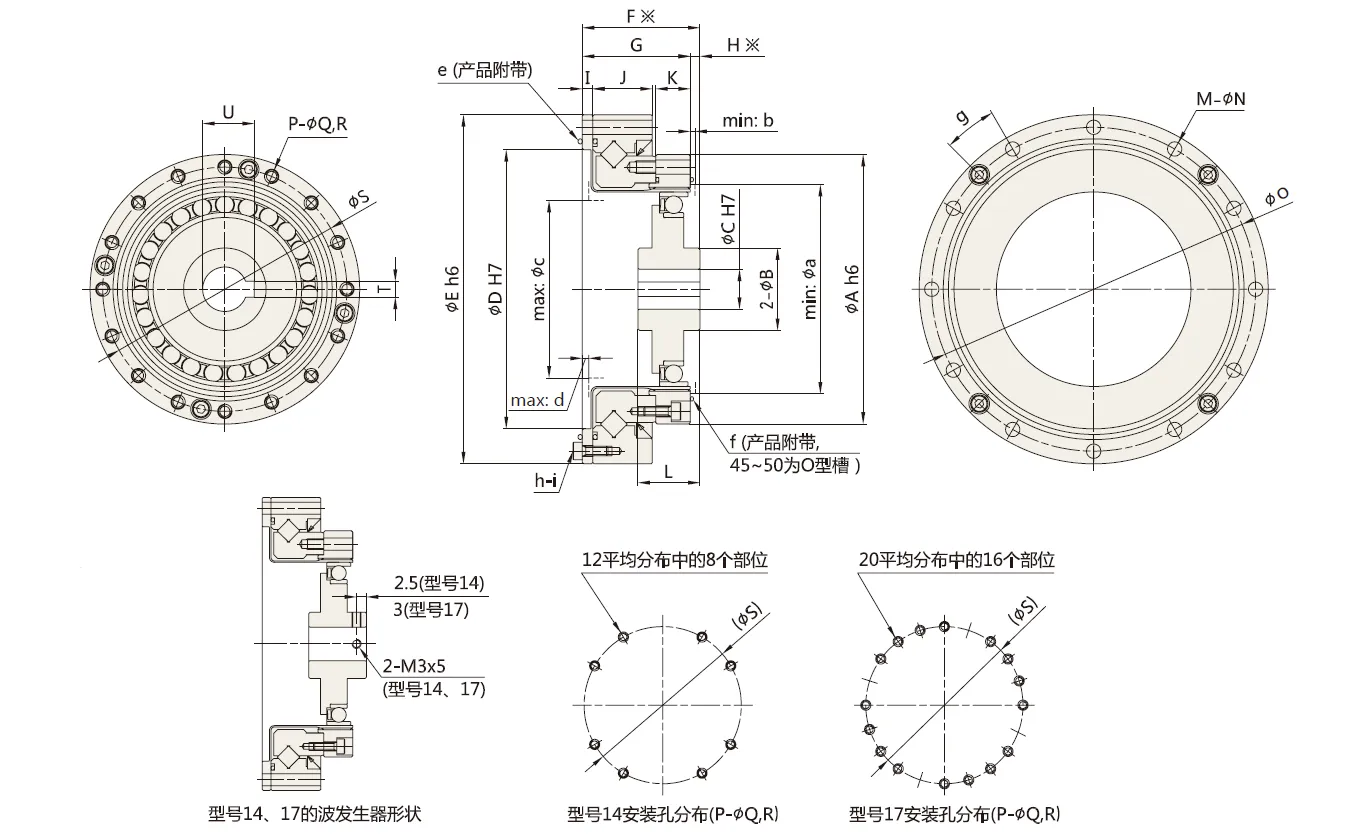 SF/SG-S1 Series Harmonic Drive (Strain Wave Gear Reducer)