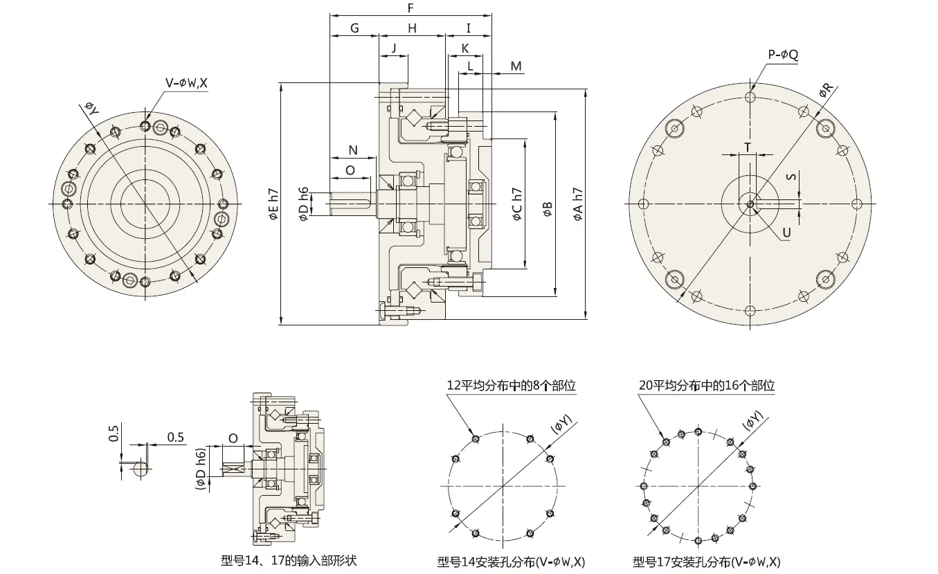 SF/SG-U2 Series Harmonic Drive (Strain Wave Gear Reducer)