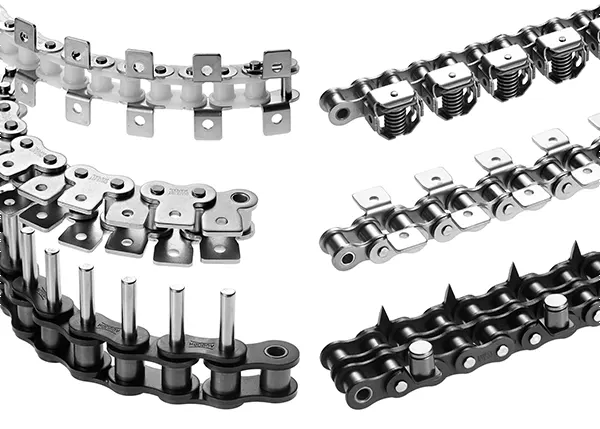 20ASS/100SS Stainless Steel Short Pitch Conveyor Chain with WA1 WA2 WK1 WK2 Attachments