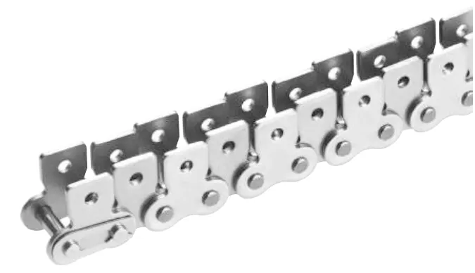 28ASS/140SS Stainless Steel Short Pitch Conveyor Chain with SA1/M1 SK1/M1 Attachments