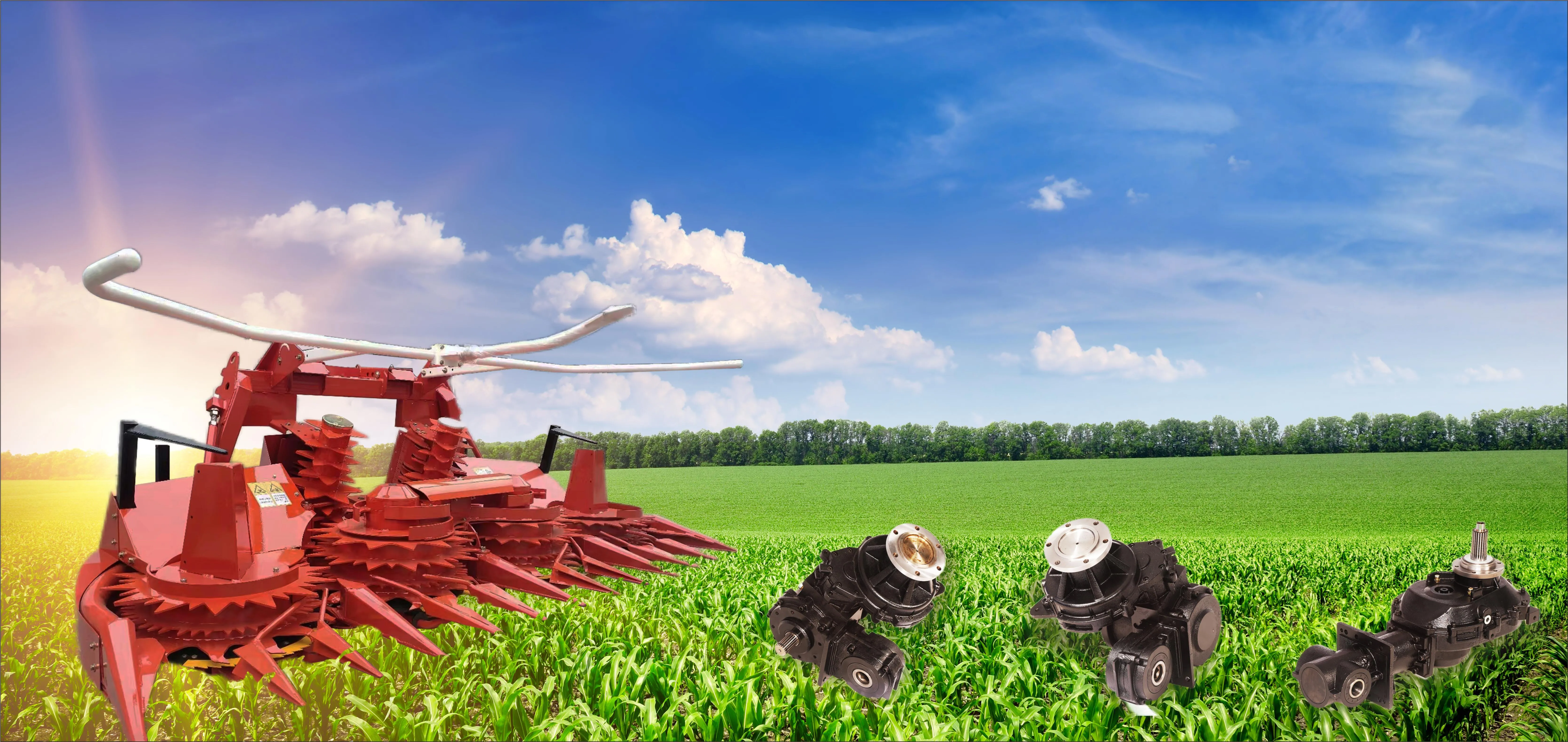 Silage Machine Gearbox RDF-QZ-QGXR/L for German Champion Four Disc (Type 3500)