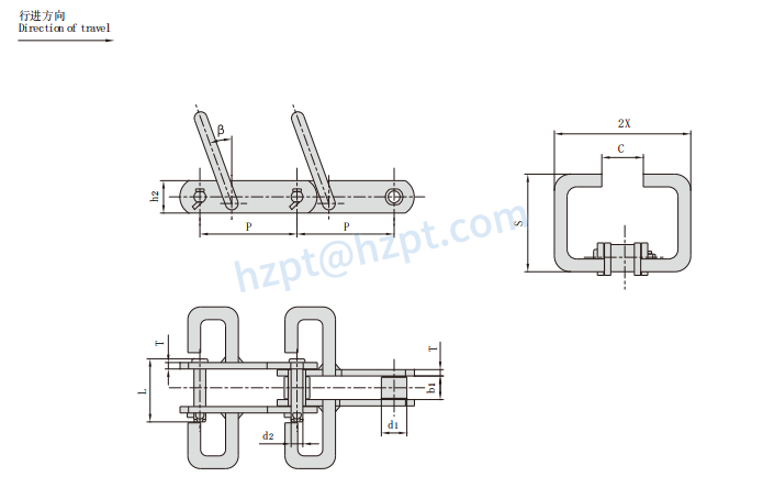 Scraper Conveyor Chains PR152F2