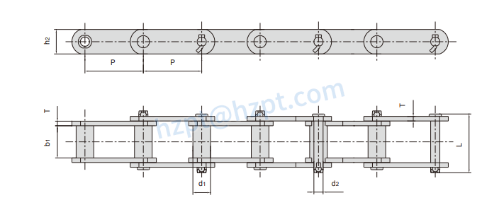 Steel Sleeve Chain for Engineering S188