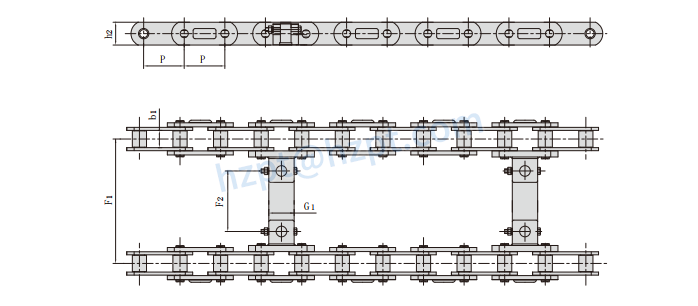 Road Construction Machinery Chains TPJP80F4