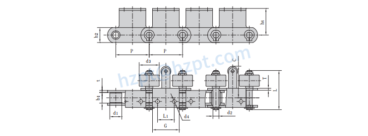 Automobile Production Line Chains P250F115A2