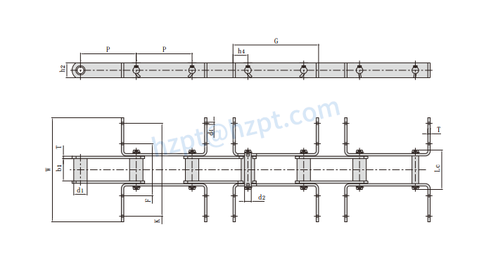 Scraper Conveyor Chains P150F147