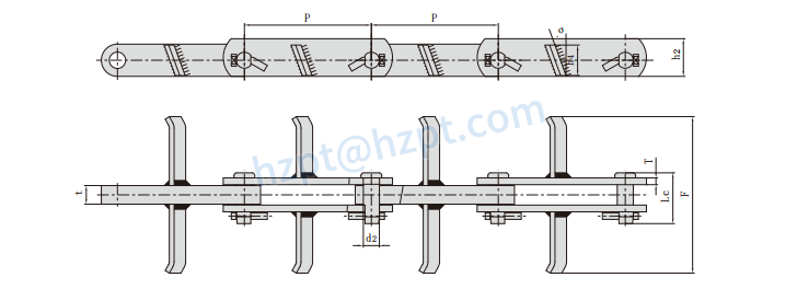 Scraper Conveyor Chains BC150F1