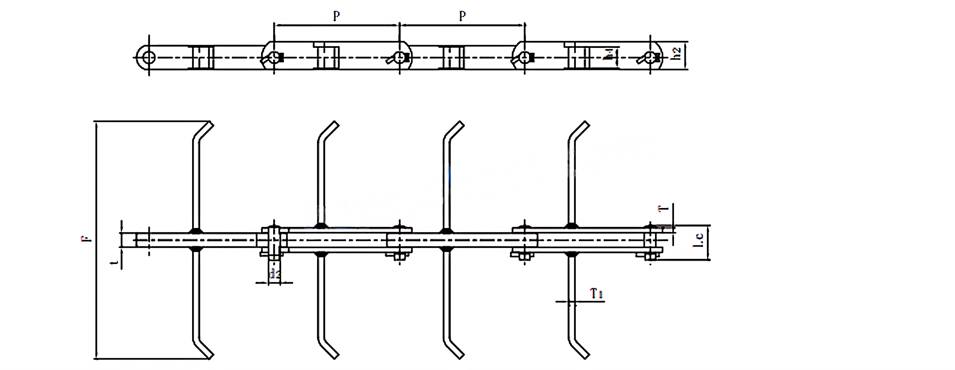 Scraper Conveyor Chains BC200F5