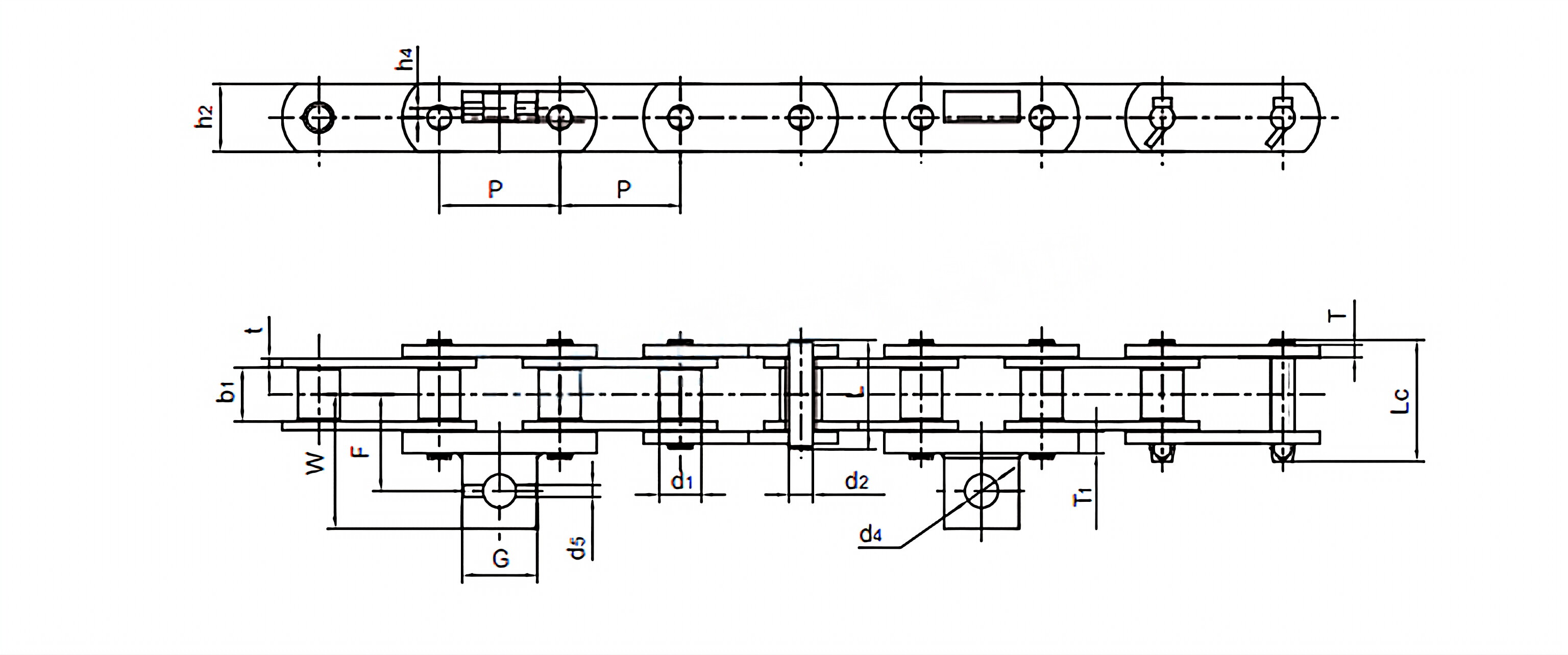 Road Construction Machinery Chains P80F62