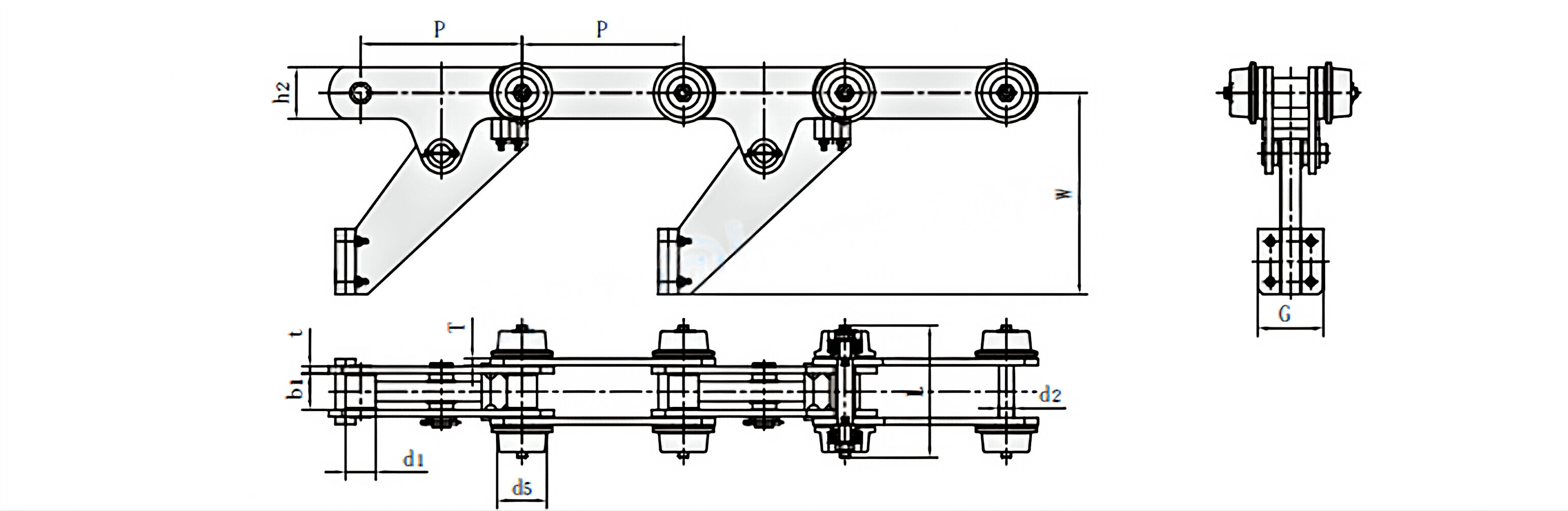 Automobile Production Line Chains M160F53SR2-S-160