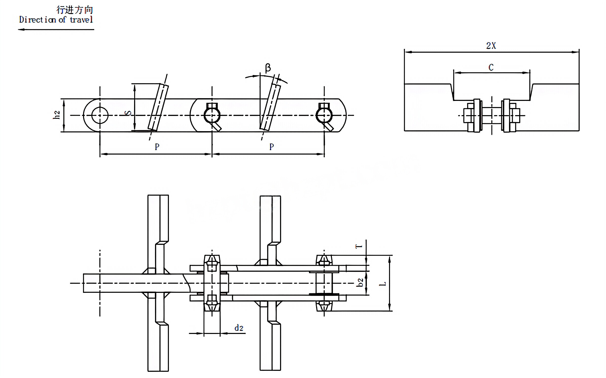 Scraper Conveyor Chains P200F29