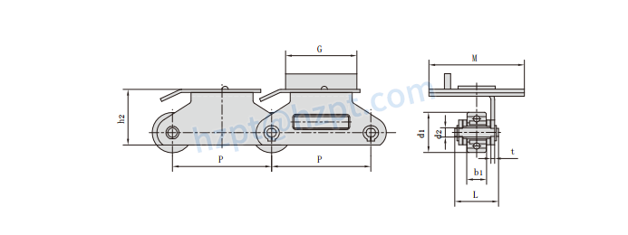 Automobile Production Line Chains M112F44-P-160