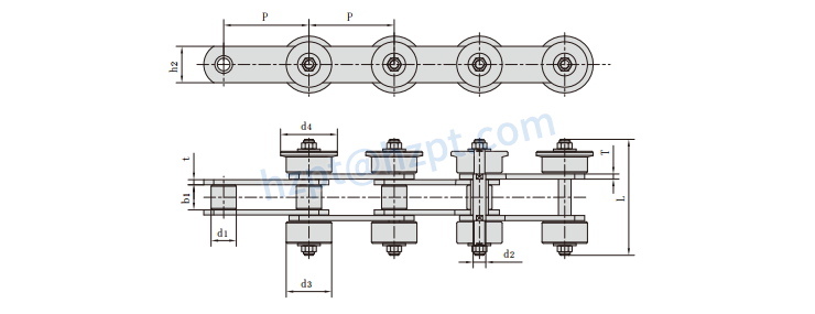 Automobile Production Line Chains P75F55SR2