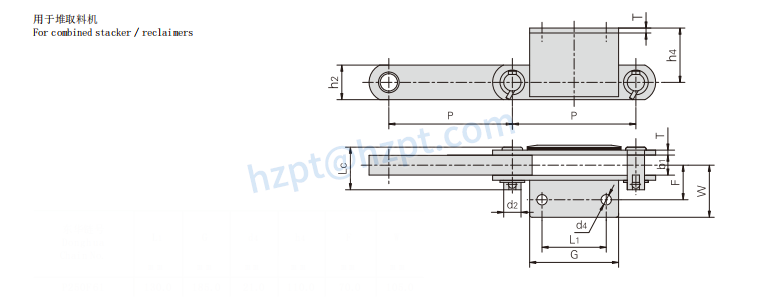 Stacker Reclaimer Chain P500F10