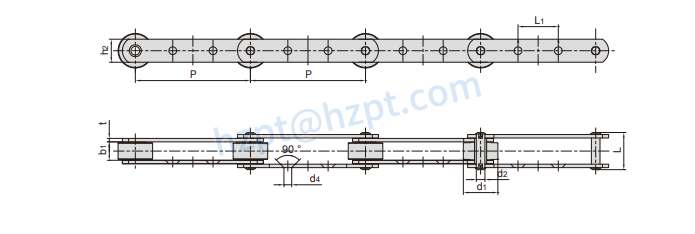 sewage treatment chain M112GA2F2-PA6-200