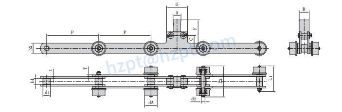 Automobile Production Line Chains M450F13-S-250