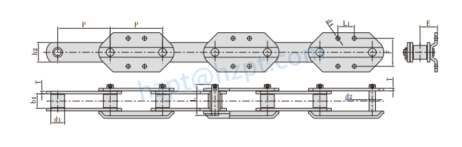 Conveyor Chains for Elevator P160F61-G4