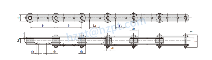 Conveyor Chains for Elevator P200F70