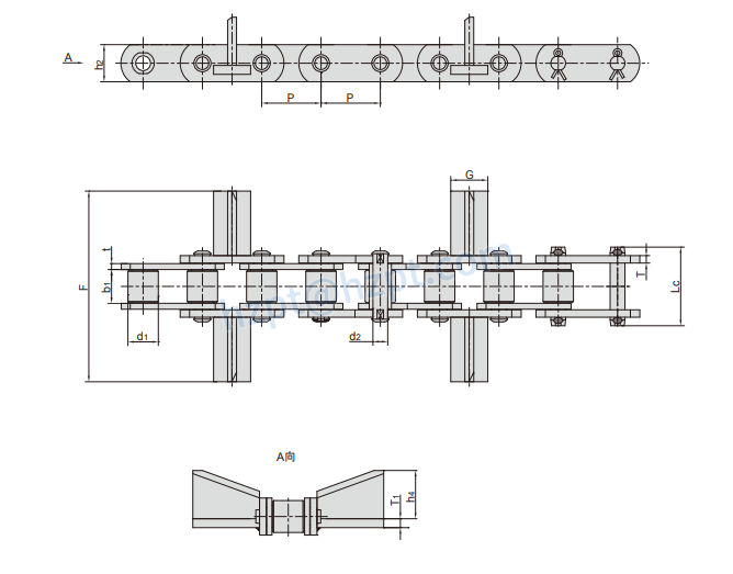 Road Construction Machinery Chains P80F53