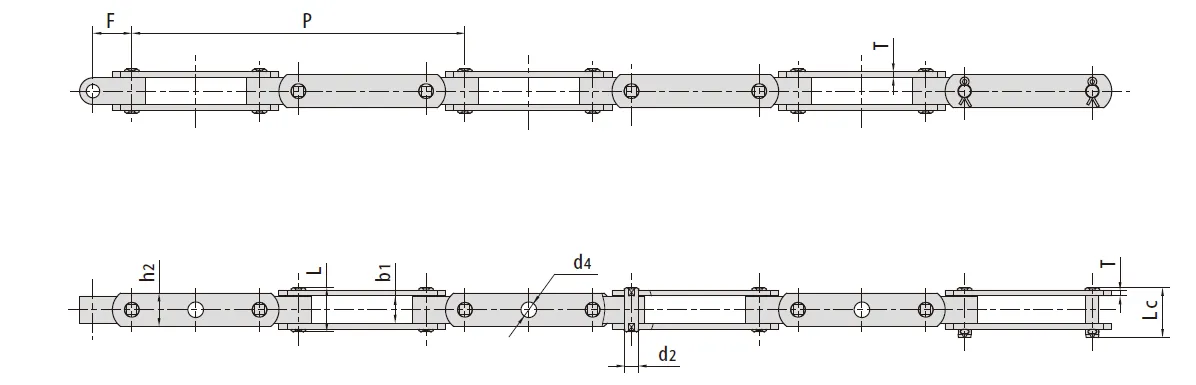 Meat Production Line Conveyor Chains for Food Industry