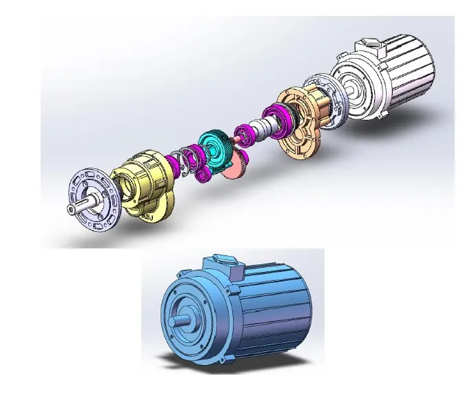 RGV040 Series Helical Gear Reducer for Wheel Brush of Car Washer