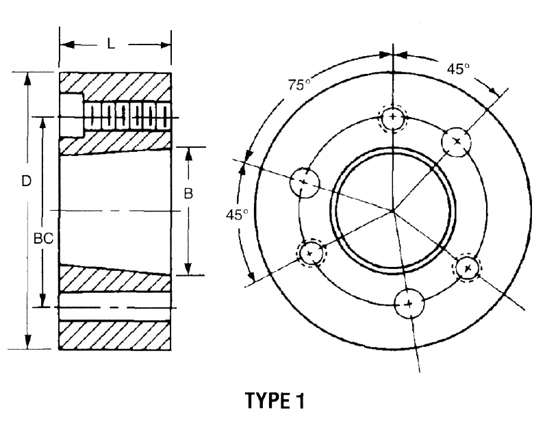 SK-A QD Weld-On Hubs