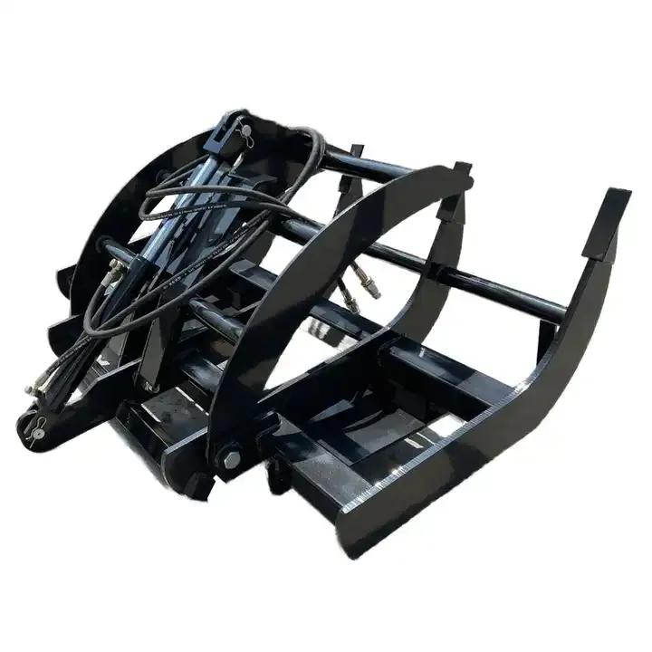 Solid Bottom Grapple Bucket Scrap Grapple Skid Steer Grapple Bucket