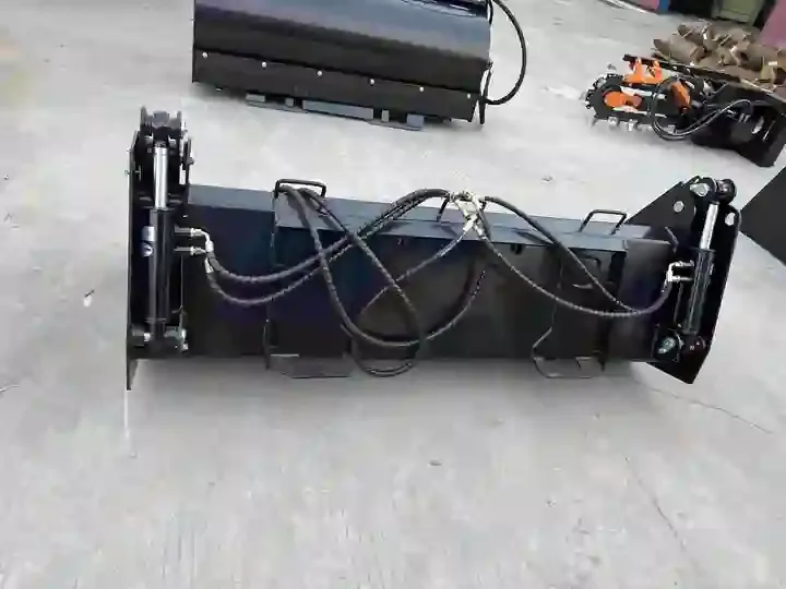 Hydraulic Skid Steer Attachments Dozer Blade 84" Snow Plow