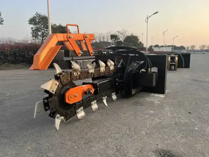 Agricultural Machinery Skid Steer Trenching Machine Chain Trencher
