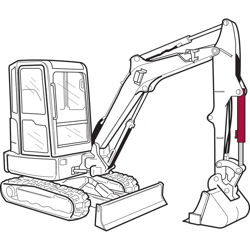 Small Excavator Bucket Cylinder