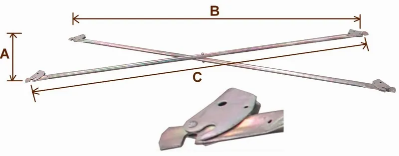 Snap On Cross Braces For American Scaffolding Frames