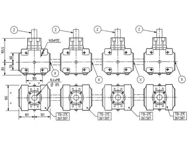 Rotary Tiller Gearbox - Replacement of Comer Code TB-27C