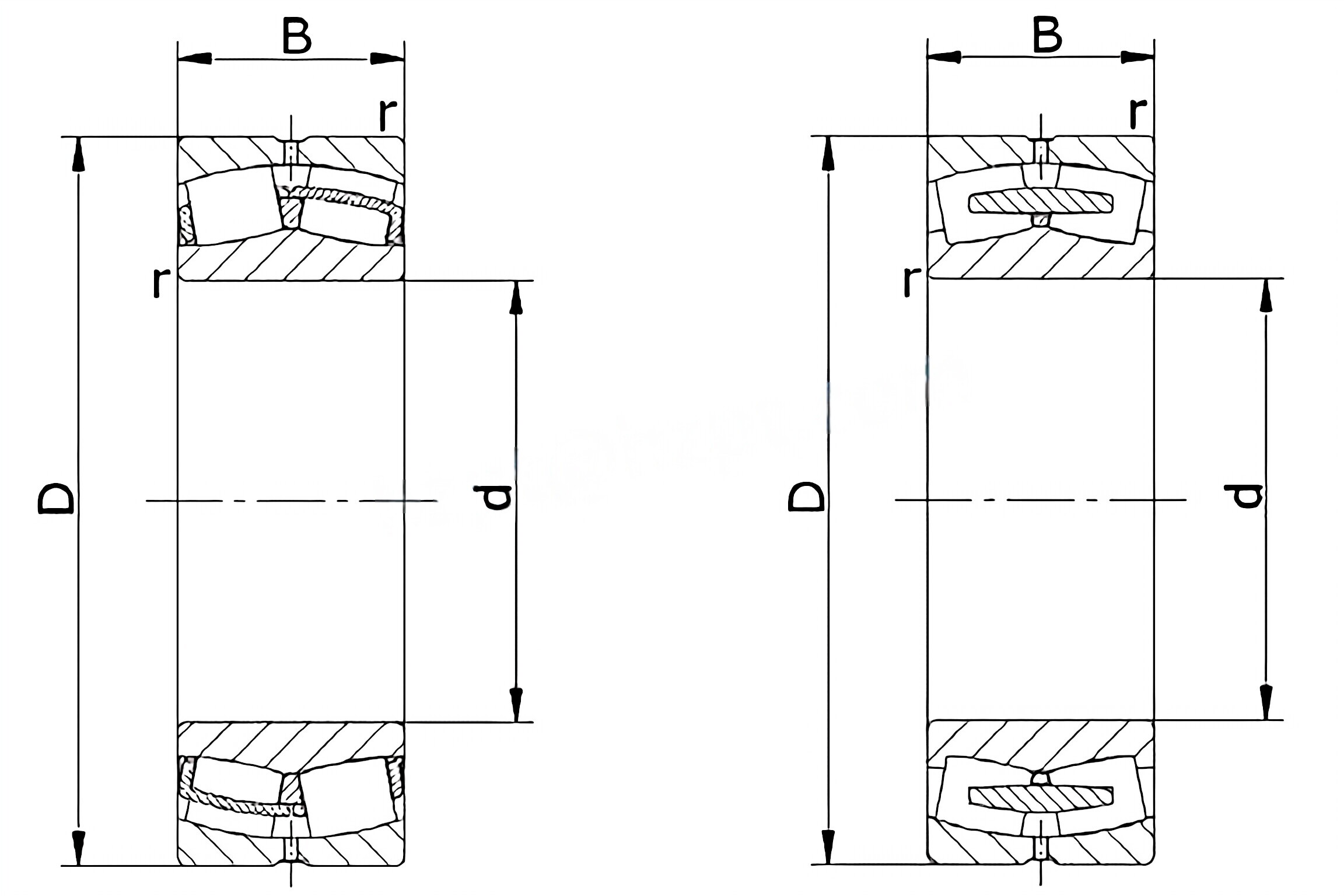 CC Type Spherical Roller Bearings