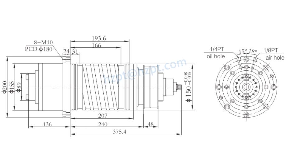 Spindle Unit for CNC Machine Center JSX120L JSX150B