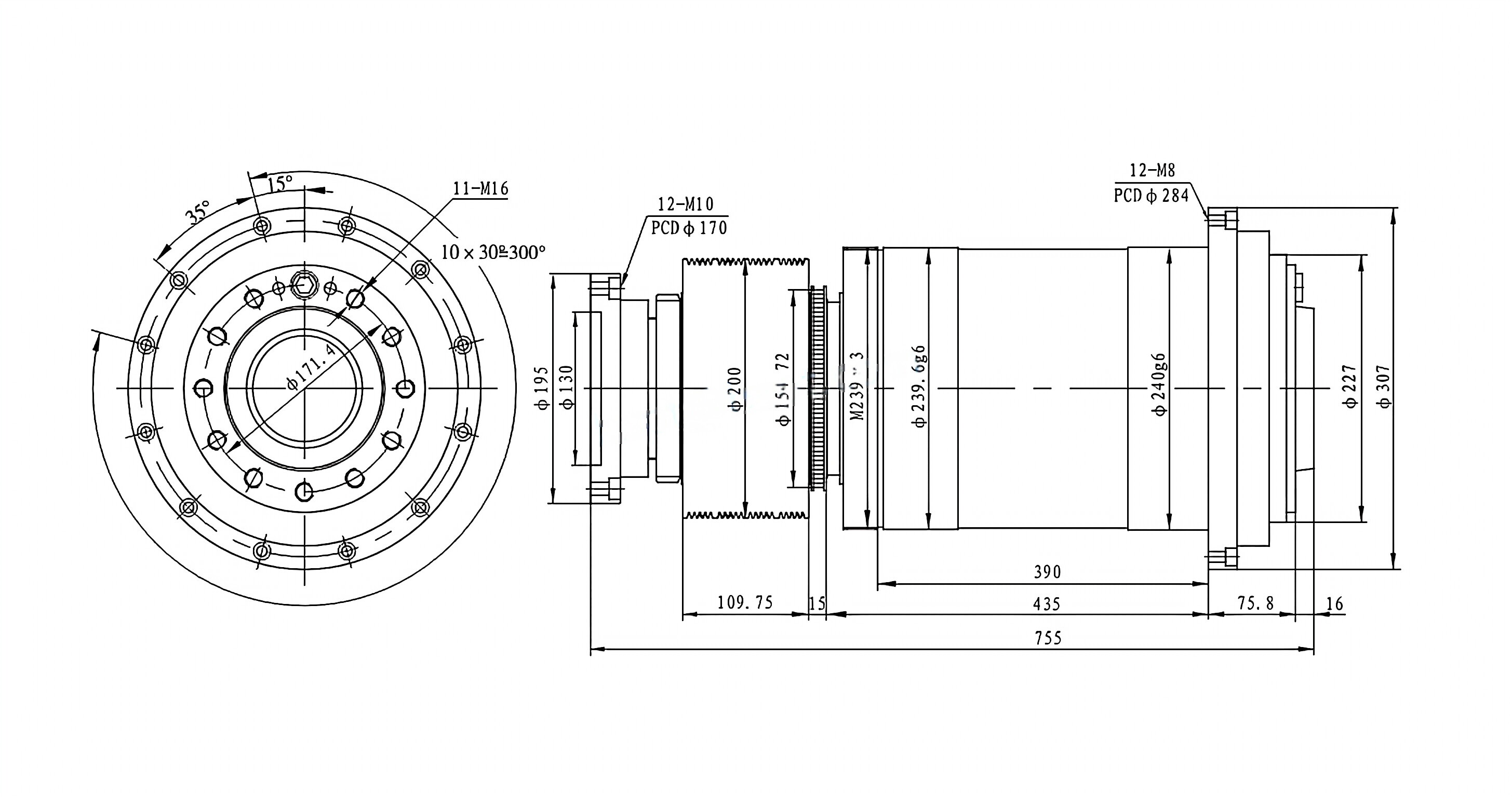 Spindle Unit for CNC Lathe JSC240C