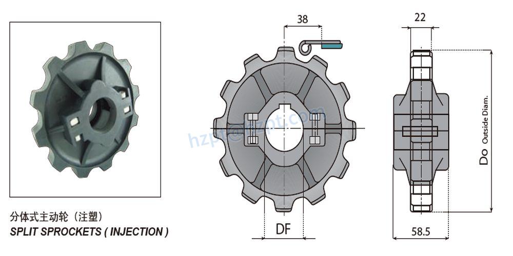Sprockets and Idler Wheels For 880/880M/880TAB/878TAB/880BS Series Chains