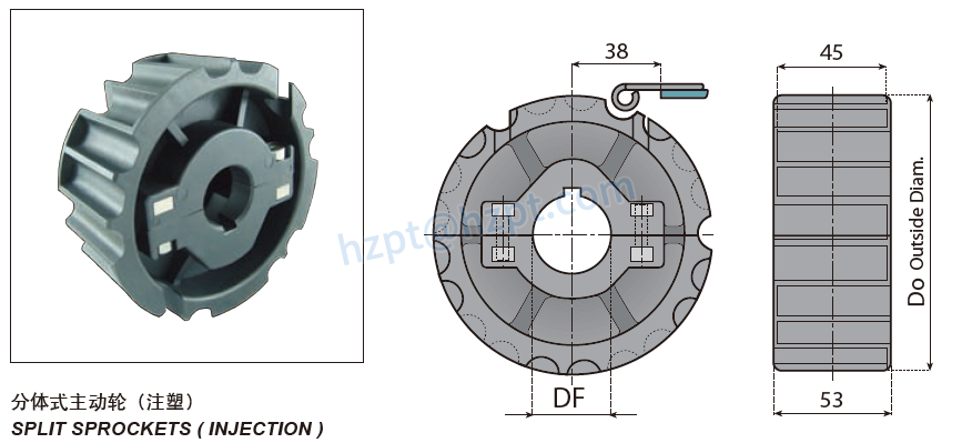 Stainless Steel Flat-top Chain With Rubber Top