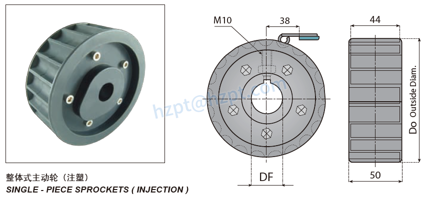 Stainless Steel Flat-top Chain With Rubber Top