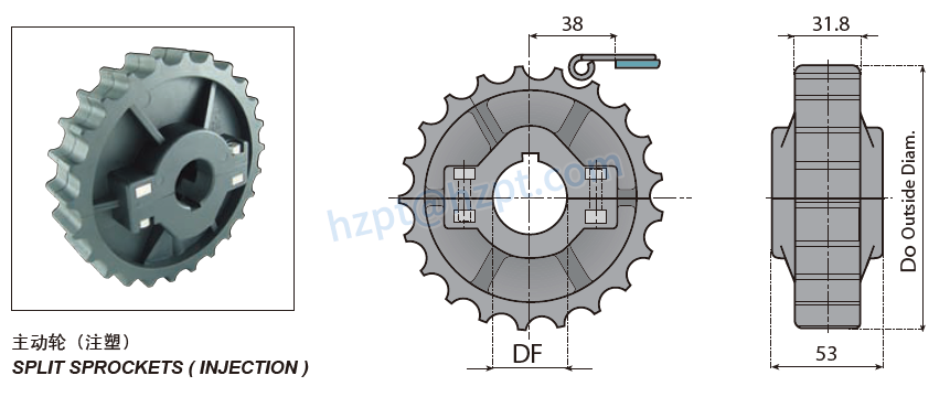 Sprockets and Idler Wheels for 812/815/881M/820/ 802/805/881BEVEL/881TAB Chain