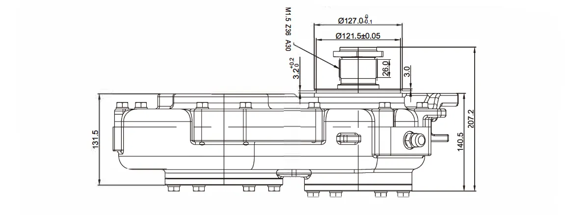 Square Baler Gearbox RDF-DFK45 for Big Square Baler