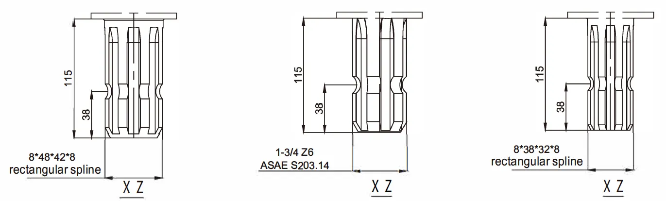 Square Baler Gearbox RDF-FK157 for Straw Chopper