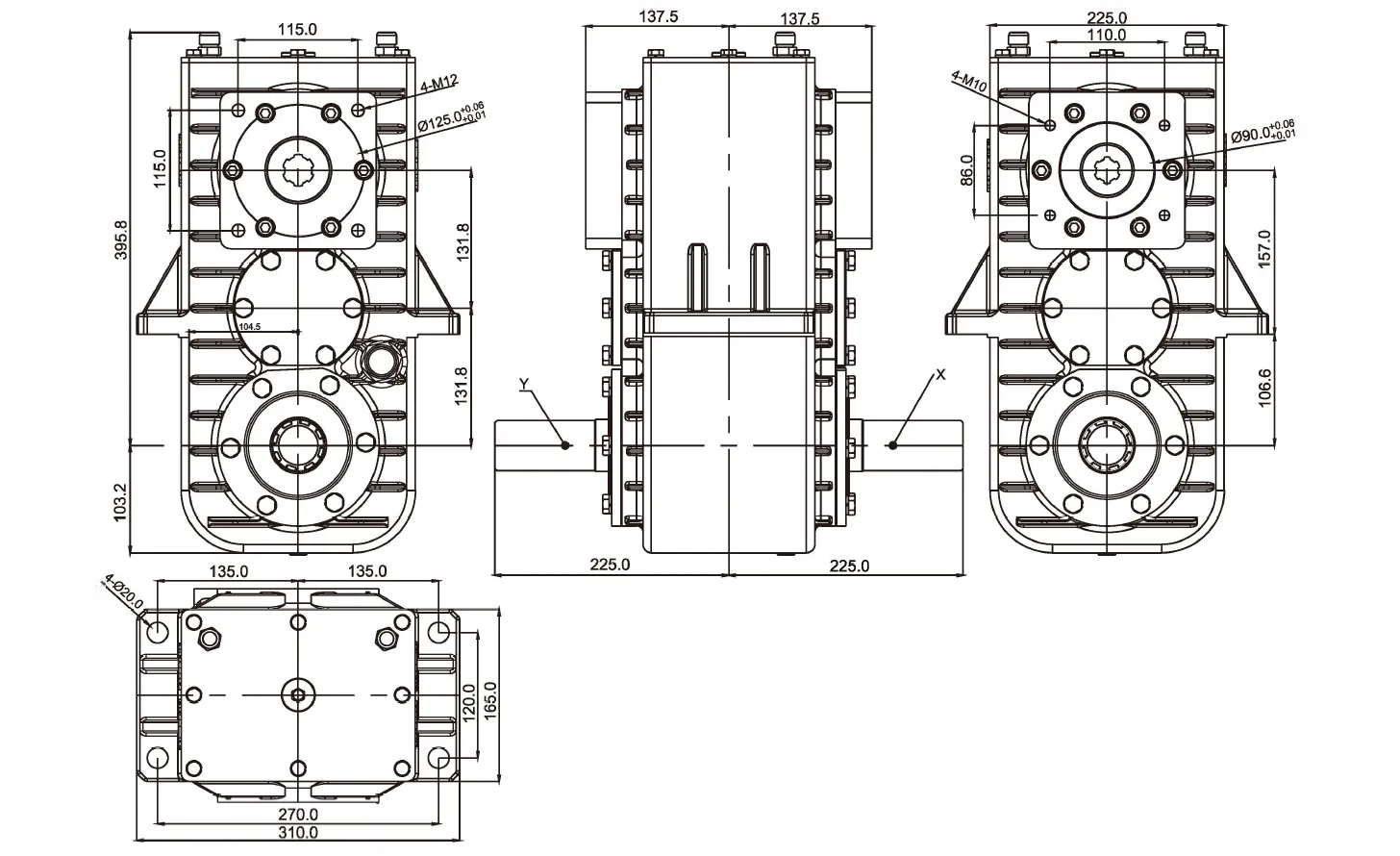 Square Baler Gearbox RDF-FK263