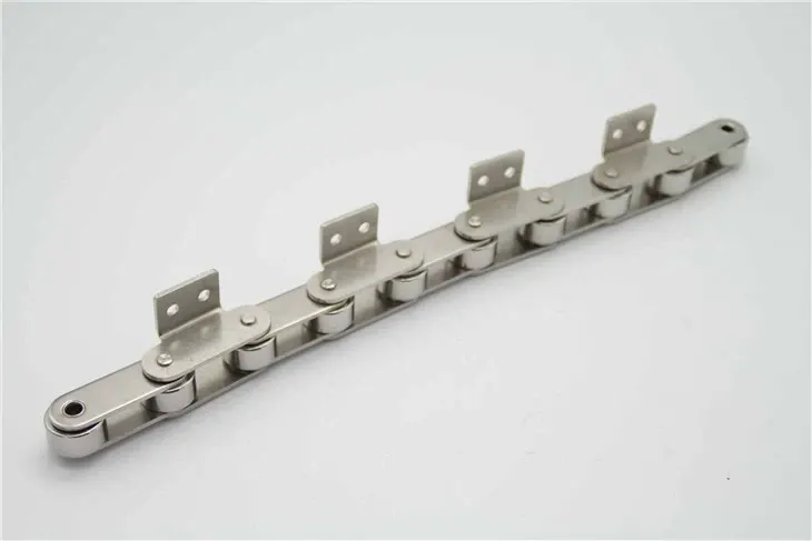C2062HK1F5SS Stainless Steel Double Pitch Conveyor Chain with A1 A2 K1 K2 Attachment
