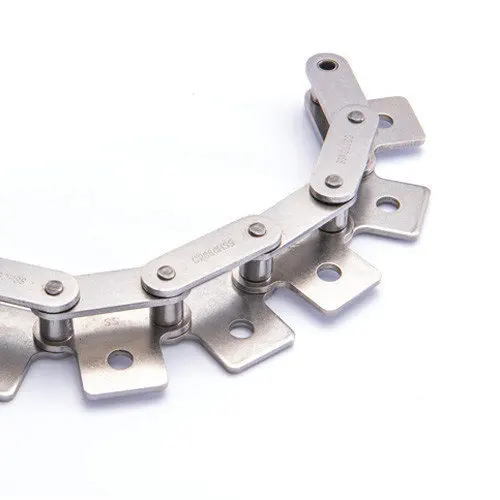C2062HK1F5SS Stainless Steel Double Pitch Conveyor Chain with A1 A2 K1 K2 Attachment
