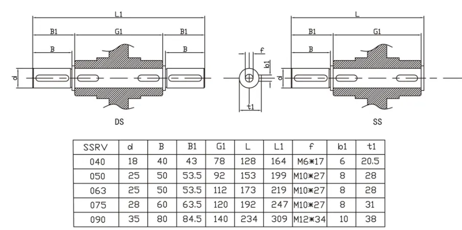RDF-SSRV090 Stainless Steel Worm Gearbox